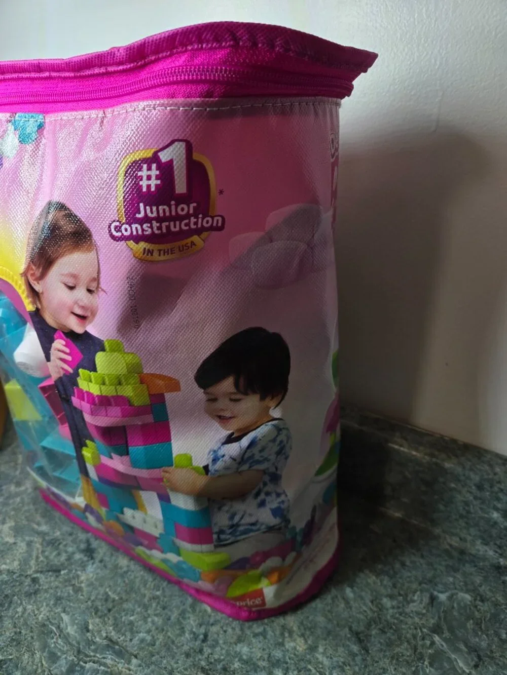 Fisher-Price MEGA BLOKS Pink Building Blocks 80 Pc Set | Preschool Ages 1+